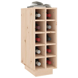 Avis vidaXL Armoire à vin 23x34x61 cm Bois de pin massif