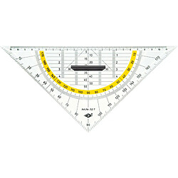 WEDO Equerre géométrique, hypoténuse 250 mm,poignée amovible ()