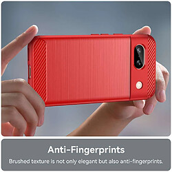 Acheter Htdmobiles Coque pour Google Pixel 8a - housse etui silicone gel carbone + verre trempe - ROUGE