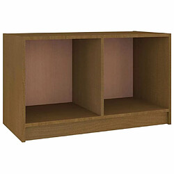 Maison Chic Meuble TV scandinave - Banc TV pour salon Marron miel 70x33x42 cm Bois de pin massif -MN80970