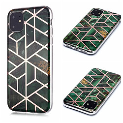 Coque en TPU motif marbre or rose imd vert pour votre Apple iPhone 11 6.1 pouces