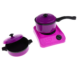 Acheter 9 pièces en plastique enfants cuisine ustensiles de cuisine jouet cuisine faire semblant jouer jouet violet