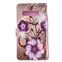 Wewoo étuis en cuir Coque Housse Étui à rabat horizontal avec motif Lotus pour Galaxy S10 +, support, logements pour cartes et portefeuille