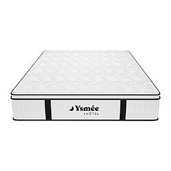 Acheter Vente-Unique Matelas 140 x 190 cm anti-feu ressorts ensachés et surmatelas intégré ép.28cm - DELICE de YSMÉE HÔTEL