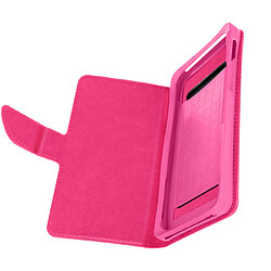 Avizar Etui Smartphone 4,3 à 4,7 Portefeuille Porte Monnaie Porte Carte fuchsia