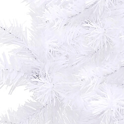 Acheter vidaXL Sapin de Noël artificiel d'angle Blanc 180 cm PVC