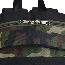 Acheter vidaXL Sac à dos d'école 40 L noir et camouflage