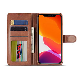 Acheter Wewoo Coque Pour iPhone 11 Pro LC.IMEEKE Étui en cuir à rabat de veau support et fentes cartes et portefeuille marron