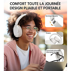 Edifier W830NB - Casque Supra-auriculaire sans Fil avec ANC -45 DB, Batterie 94H, Son Haute résolution LDAC, Bluetooth V5.4 - Blanc pas cher