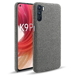 Coque en TPU + PU gris pour votre Oppo K9 Pro