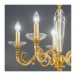 Avis Luminaire Center Chandelier classique CONTARINI or Français 5 ampoules