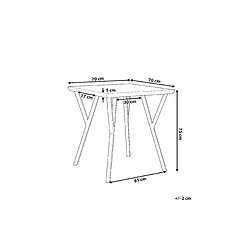 Avis Beliani Table de repas BRAVO Bois clair