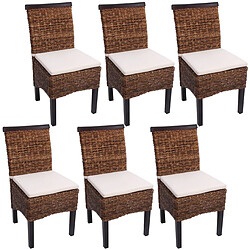 Mendler Chaises M45 - Banane Tressée - Lot de 6