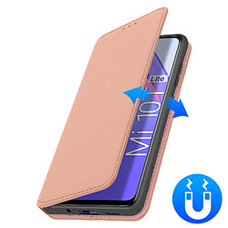 Avizar Housse Xiaomi Mi 10T Lite Étui Folio Portefeuille Fonction Support Rose gold pas cher