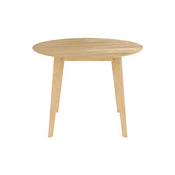 Avis Rendez Vous Deco Table ronde Réno 4 personnes en bois clair D100 cm