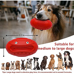 Jouet pour chien rouge, jouet pour chien voiture, jouet à mâcher indestructible, jouet pour chien durable en caoutchouc pour nettoyer les dents, jouet pour chien interactif grinçant pour les petits, moyens et grands chiens.