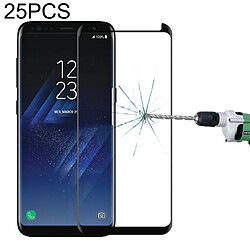 Wewoo Film de verre trempé 25 PCS Pour Galaxy S8 / G950 de incurvé écran de qualité supérieure Noir