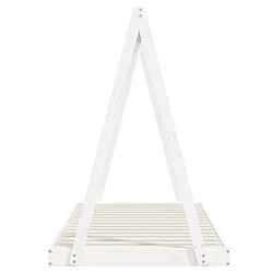 Maison Chic Lit simple Cadre de lit pour enfants,Lit d'Enfant Moderne blanc 90x190 cm bois de pin massif -MN17258 pas cher