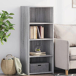 vidaXL Buffet haut sonoma gris 50x41x124 cm bois d'ingénierie