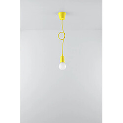 Avis Luminaire Center Suspension DIEGO PVC jaune 1 ampoule