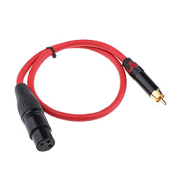 câble de raccordement femelle à xlr xlrm femelle à cordon audio rca mâle 50cm