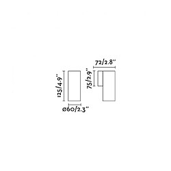 Avis faro Applique murale Stan Corps Aluminium,diffuseur PC Transparent 1 ampoule 12,5cm