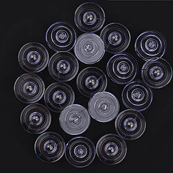 Acheter 20pcs bricolage bobine de canette en plastique pour machine à coudre domestique chanteur 21 x 8mm