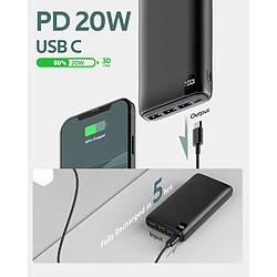 Acheter SANAG Batterie Externe 26800Mah, 22.5W Batterie Portable Usb C 20W Pd Power Delivery Avec Ecran Lcd Power Bank Avec 4 Ports Usb Pour Smartphone, Tablets Et Autres (Black)