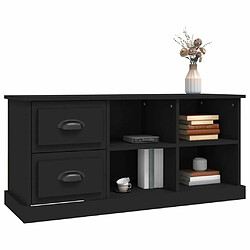 Acheter Maison Chic Meuble TV scandinave - Banc TV pour salon noir 102x35,5x47,5 cm bois d'ingénierie -MN97674