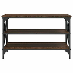 Maison Chic Meuble TV scandinave - Banc TV pour salon Chêne marron 80x40x50 cm Bois d'ingénierie -MN71976 pas cher