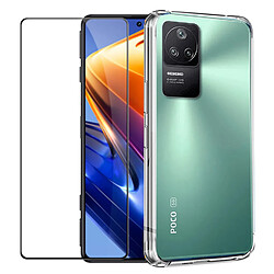 Film verre trempé pour Xiaomi Poco F4 5G 6.67" + Coque de protection souple -Visiodirect-