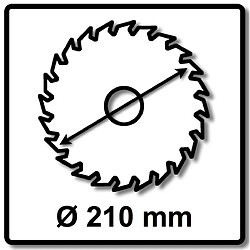 Festool Lame de scie Panther HW 210 x 30 x 2,6 PW16 210 mm 16 Dents ( 493196 )