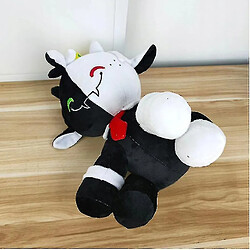 Universal Poupée peluche noir et blanc en tissu milanais de 30 cm