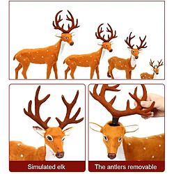 Avis Wewoo Ornements de noël Décoration de de cerfs de simulation de Noël, taille: 21 * 15.5 * 5.5cm