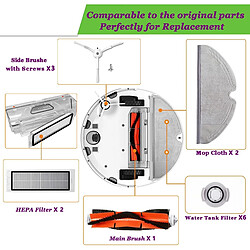 INF Kit de pièces de rechange pour aspirateur robot Xiaomi Roborock