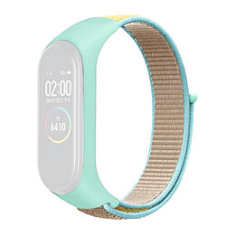 Bracelet en nylon réglable pour votre Xiaomi Mi Band 3/4/5/6/7 - camel