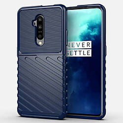 Wewoo Coque Souple Pour OnePlus 7T Housse TPU antichoc Thunderbolt Pro bleu foncé