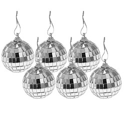 boules de noël boules babioles arbre de noël suspendus décoration 6pcs 5cm