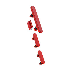 Avizar Clappio Bouton Power, Volume et Silencieux pour iPhone 13 et 13 Mini Rouge