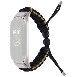 Bracelet en nylon cordon de serrage réglable, gris pour votre Xiaomi Mi Band 5/6