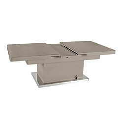 Inside 75 Table basse relevable extensible JET SET taupe