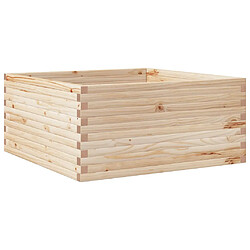 vidaXL Jardinière 100x100x46 cm bois de pin massif