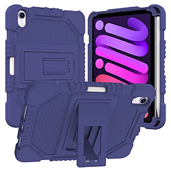 Coque en TPU antichoc avec béquille violet pour votre iPad mini (2021)