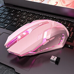 Avis Universal Souris sans fil bluetooth fille mignonne rose jeu silencieux souris rechargeable ordinateur de bureau jeux mécaniques 2400dpi souris rétroéclairée