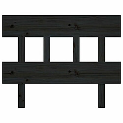 Avis Maison Chic Tête de lit scandinave,Meuble de chambre Noir 78,5x3x81 cm Bois massif de pin -MN72264