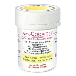 Scrapcooking Colorant alimentaire en poudre 5 g - jaune pastel