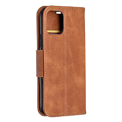 Avis Wewoo Coque Étui en cuir PU avec une texture horizontale d'agneau rétro pour iPhone 11 Pro porte-cartes et porte-cartes portefeuille et lanière Marron