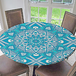 nappes de couverture de table ajustées imperméable à l'eau bordé imperméable à l'eau style h 1.2m