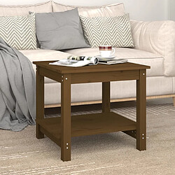 Avis ComfortXL Table Basse Marron Miel 50x50x45 Cm Bois Massif De Pin