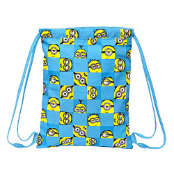 Acheter Sac à dos serré par des ficelles Minions Minionstatic Bleu (26 x 34 x 1 cm)